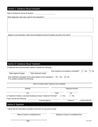 Form 2019 Out-of-State Substance Abuse Evaluation/Treatment Verification - Iowa, Page 2