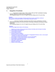 Equity Document Review Checklist and Non-regulatory Guidance for School Districts - Iowa, Page 5