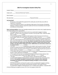 Document preview: Ebis Pre-investigation Student Safety Plan - Iowa