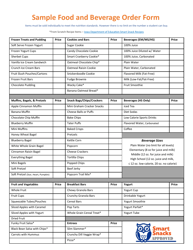 Smart Snacks Sample Order Form - Iowa, Page 2