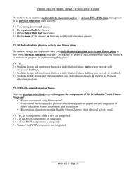 School Health Index - Middle School/High School - Module 3: Physical Education and Other Physical Activity Programs, Page 7