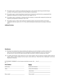 Form TR-F-497 Driver Contract for School Owned Vehicle - Iowa, Page 2