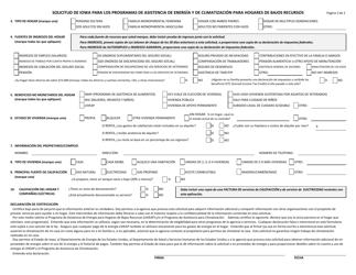 Solicitud De Iowa Para Los Programas De Asistencia De Energia Y De Climatizacion Para Hogares De Bajos Recursos - Iowa (Spanish), Page 2