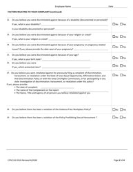 Form CFN552-0318 Employee Complaint Form - Iowa, Page 2