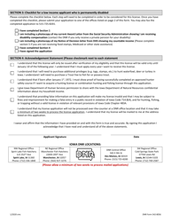 DNR Form 542-8056 Free Annual Resident Hunting and Fishing License Application - Iowa, Page 2