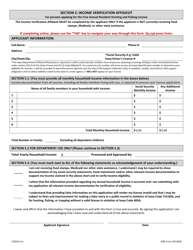 DNR Form 542-8056 Free Annual Resident Hunting and Fishing License Application - Iowa, Page 3