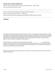 DNR Form 542-0477 Iowa State Parks Centennial Event Application Form - Iowa, Page 4