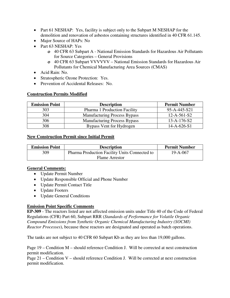 Draft Title V Operating Permit Fact Sheet - Iowa, Page 4