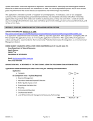 DNR Form 542-0085 Environmental Management System (EMS) Program Application Form - Iowa, Page 2