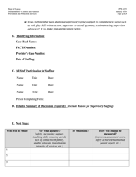Form PPS4225 Family Preservation Supervision Log - Kansas, Page 2