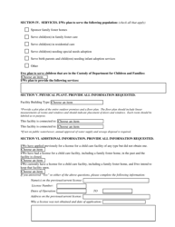 Form FCL651 Application for License to Operate a Child Placing Agency - Kansas, Page 2