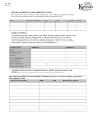 Form FCL401 Family Foster Home Application for Licensure - Kansas, Page 3