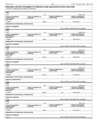 Form TC40-1 Consulting Engineer and Related Services Prequalification Application' - Kentucky, Page 7