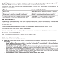 Form 10A100 Kentucky Tax Registration Application - Kentucky, Page 16