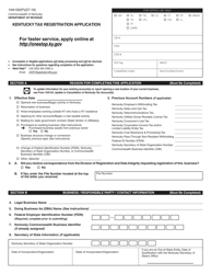 Form 10A100 Kentucky Tax Registration Application - Kentucky, Page 3