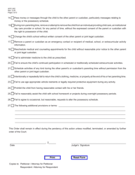Form AOC-242 Parenting Conduct Order - Kentucky, Page 2