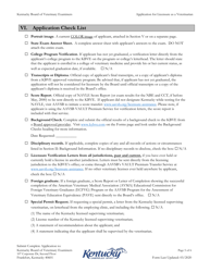 Application for Licensure as a Veterinarian - Kentucky, Page 5
