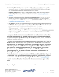 Reinstatement Application for Veterinarians - Kentucky, Page 5