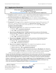 Renewal Application for Veterinarians - Kentucky, Page 5