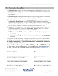 Reinstatement Application for Animal Euthanasia Specialists - Kentucky, Page 3