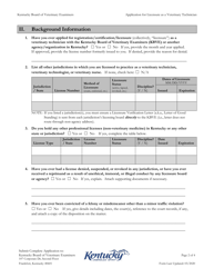 Application for Licensure as a Veterinary Technician - Kentucky, Page 2