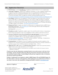 Application for Licensure as a Veterinary Technician - Kentucky, Page 4