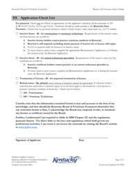 Request for Licensure Status Change - Kentucky, Page 2