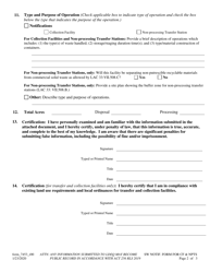 Form 7453 Solid Waste Notification Form for Collection Facilities and Non-processing Transfer Stations - Louisiana, Page 2
