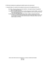 Application for Change of Control of a Louisiana Domiciled Insurer - Louisiana, Page 5