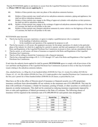 Form DPSLP8012 Application for Anhydrous Ammonia Permit - Louisiana, Page 2