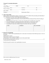 Form GS-001 Petition to Appoint Guardian of Minor - Maine, Page 2
