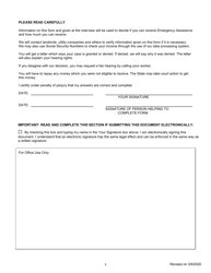 Application for Emergency Assistance - Maine, Page 5
