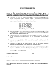 Document preview: Obligated Service Agreement - Student Loan Repayment Plan - Maryland