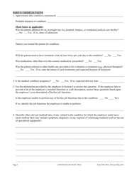 Form WH-380-E Certification of Health Care Provider for Employee&#039;s Serious Health Condition (Family and Medical Leave Act), Page 2