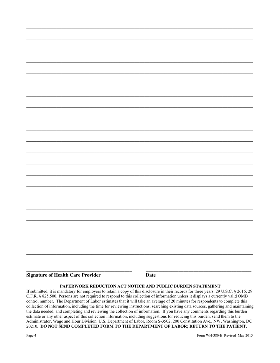 Form WH380E Fill Out, Sign Online and Download Fillable PDF