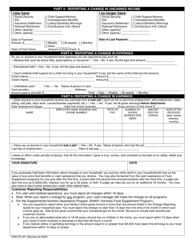 Form DHS/FIA491 Change Report Form - Maryland, Page 2