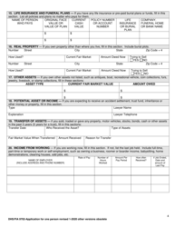 Form DHS/FIA9702 Application for Assistance for One Person - Maryland, Page 4