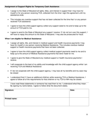 Form DHS/FIA CARES9701 Family Investment Administration Application for Assistance - Maryland, Page 8