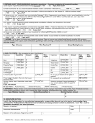 Form DHS/FIA9711 Elderly Simplified Application Project - Maryland, Page 2
