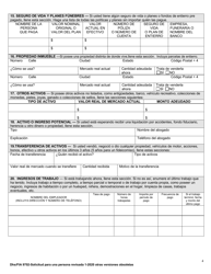 Formulario DHS/FIA9702 Solicitud De Asistencia Para Una Persona - Maryland (Spanish), Page 4