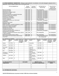 Formulario DHS/FIA9702 Solicitud De Asistencia Para Una Persona - Maryland (Spanish), Page 5