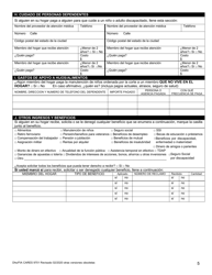 Formulario DHS/FIA CARES9701 Administracion De Inversiones Familiares Solicitud De Asistencia - Maryland (Spanish), Page 5