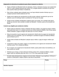 Formulario DHS/FIA CARES9701 Administracion De Inversiones Familiares Solicitud De Asistencia - Maryland (Spanish), Page 9