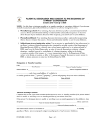 Document preview: Form CC-GN-041 Parental Designation and Consent to the Beginning of Standby Guardianship - Maryland