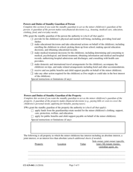 Form CC-GN-041 Parental Designation and Consent to the Beginning of Standby Guardianship - Maryland, Page 3