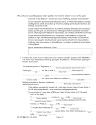 Form CC-GN-043 Petition by Parent (Appointment of Standby Guardian) - Maryland, Page 4