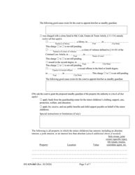 Form CC-GN-043 Petition by Parent (Appointment of Standby Guardian) - Maryland, Page 5