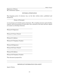 Maryland Statutory Form Limited Power of Attorney - Maryland, Page 21