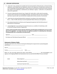 Form FP-043 Application for Certificate of Registration for on-Demand Fueling - Massachusetts, Page 4