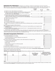 Form 1-ES Estimated Income Tax Payment Voucher - Massachusetts, Page 3